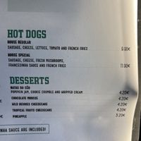 Vegan menu  at Francesinhas Al Forno da Baixa in Porto