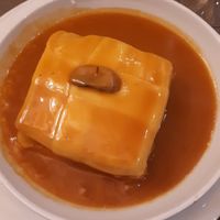 tofu francesinha (very good 😋) at Francesinhas Al Forno da Baixa in Porto