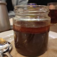 Mousse de chocolate vegan at Francesinhas Al Forno da Baixa in Porto