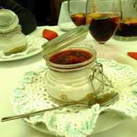 Cheesecake vegan at Francesinhas Al Forno da Baixa in Porto