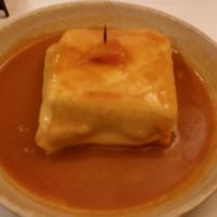 tempeh francesinha at Francesinhas Al Forno da Baixa in Porto
