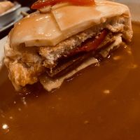 Francesinha di seitan at Francesinhas Al Forno da Baixa in Porto
