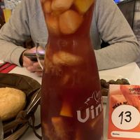 Oporto wine’s sangria  at Francesinhas Al Forno da Baixa in Porto