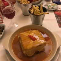 Tempeh Francesinha  at Francesinhas Al Forno da Baixa in Porto