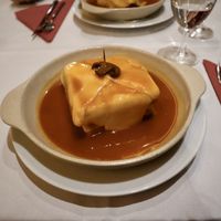 Francesinha de tofu  at Francesinhas Al Forno da Baixa in Porto