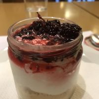 Wild berry cheesecake  at Francesinhas Al Forno da Baixa in Porto