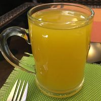 Seabuckhorn Tea--Highest Vit C at Bosco Verde Italian Vegan Restaurant in Ulaanbaatar