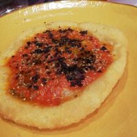 Vegan pizza at SaleRosso in Antiparos