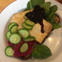 vegan breakfast at Airtime Cafe in Lauterbrunnen