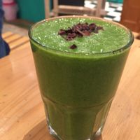 vegan smoothie at Airtime Cafe in Lauterbrunnen