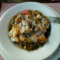 soy mushroom strogonoff at Cantina LX in Lisbon