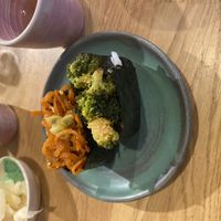 Sushi (orange is carrot)  at Youmiko Sushi in Krakow