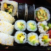 1 person portion of vegan sushi - the best ever at Youmiko Sushi in Krakow