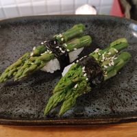 Asparagus at Youmiko Sushi in Krakow