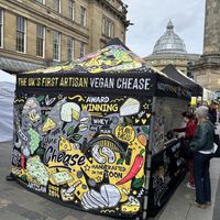 At the Newcastle vegan street food festival 20th April 2024  at Tyne Chease in Newcastle Upon Tyne