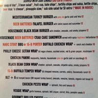 Menu at New Albanian Brewing Company Cafe and Brewhouse in New Albany