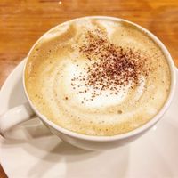 Hot Soy Latte at Mauloa Acai and Cafe in Osaka