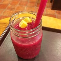Pitaya Mango Smoothie at Mauloa Acai and Cafe in Osaka