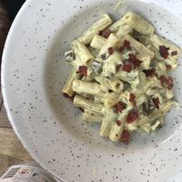Vegan carbonara  at Buddy VEGGY in Rome