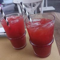 Red orange spremuta at Buddy VEGGY in Rome