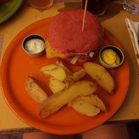 Vegan chicken burger at Buddy VEGGY in Rome