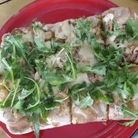 Mushroom pizza at Buddy VEGGY in Rome