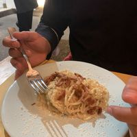 Spaghetti Carbonara  at Buddy VEGGY in Rome