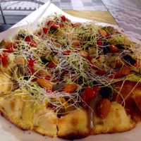 Vegan 'Campagnola' pizza at Buddy VEGGY in Rome