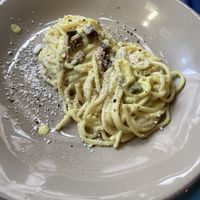 Pasta carbonara  at Buddy VEGGY in Rome