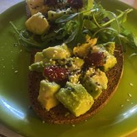 Avocado bruschetta  at Buddy VEGGY in Rome