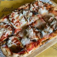 Parmigiana pizza (UNREAL!!) at Buddy VEGGY in Rome