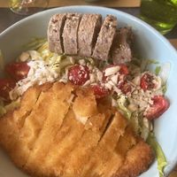 Caesar salad - comes with bread   at Buddy VEGGY in Rome