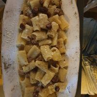 Pasta alla gricia at Buddy VEGGY in Rome