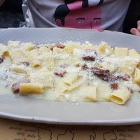 Carbonara with the wrong pasta at Buddy VEGGY in Rome