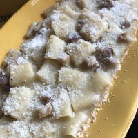 Vegan carbonara  at Buddy VEGGY in Rome