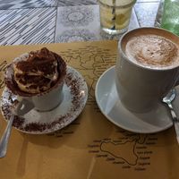 Tiramisu was made with an Oreo-like cookie...not the best idea. at Buddy VEGGY in Rome