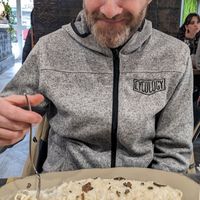 Spaghetti with truffles at Buddy VEGGY in Rome