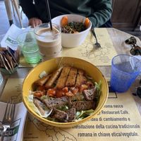 Cesar Salad and a Poke Bowl  at Buddy VEGGY in Rome