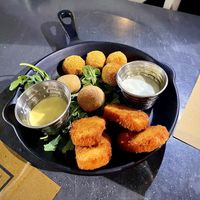 Mix di fritti ( olive ascolane , nuggets, falafel )  at Buddy VEGGY in Rome