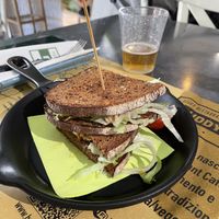 Toast con vuna tonno vegetale   at Buddy VEGGY in Rome