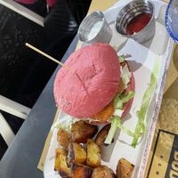 Chicken burger vegan   at Buddy VEGGY in Rome