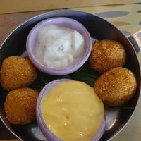 Falafel with vegan mayonnaise and vegan herb cream cheese (vegan) at Buddy VEGGY in Rome