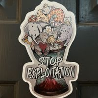 Bathroom stickers   at Buddy VEGGY in Rome