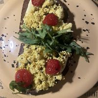 Bruschetta Tofu Strapazzato  at Buddy VEGGY in Rome