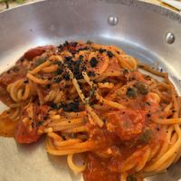 Spaghetti alla Puttanesca (vegan)  at Buddy VEGGY in Rome