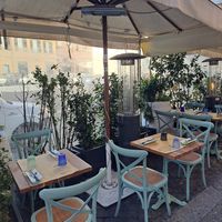 El fresco dining area at Buddy VEGGY in Rome