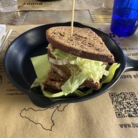 Vegan tuna sandwich - the best thing on the menu!!  at Buddy VEGGY in Rome