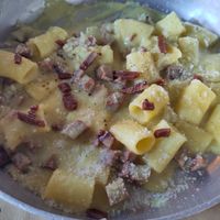 Vegan Carbonara at Buddy VEGGY in Rome