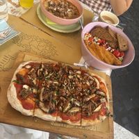 Vegan pizza, Cesar salad & soup  at Buddy VEGGY in Rome