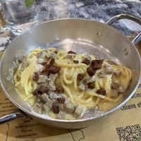 Vegan carbonara  at Buddy VEGGY in Rome
